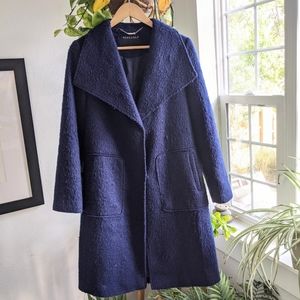 Bernardo Fuzzy Faux Fur Coat